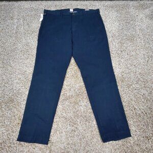 Gap Pants Mens 36x30 Navy Blue Slim Fit Casual Chino Khaki Stretch Cotton